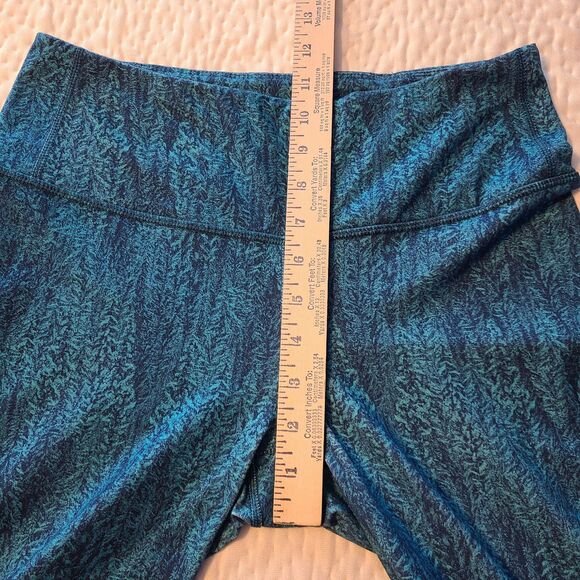 Patagonia Blue Heathered Womens M Crop Leggings Athleisure Yoga Exercise 21915 - Picture 14 of 16